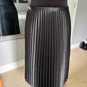 Banana Republic Shimmering Black A-Line Skirt